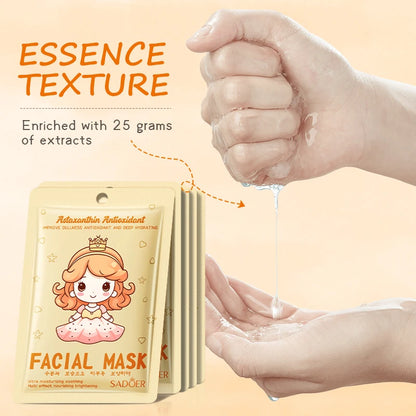 Astaxanthin 6pcs Skin Care Face Mask Korean Collagen Stuff Serum Biodance Skincare Accessories Aloe Vera Original Gel Pack Masks