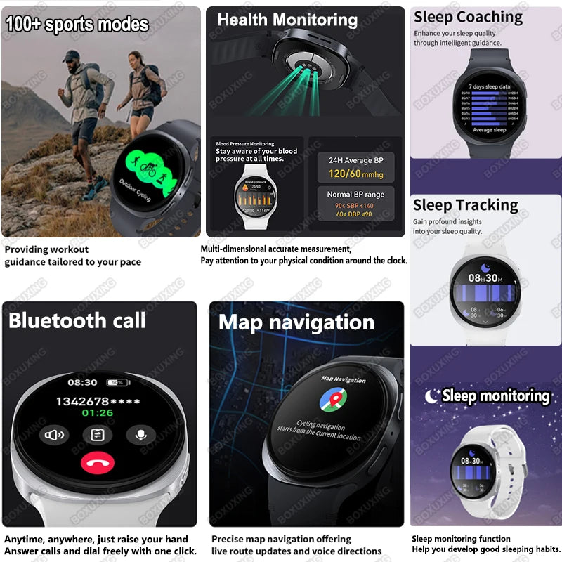 2025 New Watch 8 Mini GPS Track Smart Watch Men Women Map Navigation Bluetooth Call NFC IP68 Waterproof Compass Sport Smartwatch