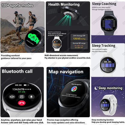 2025 New Watch 8 Mini GPS Track Smart Watch Men Women Map Navigation Bluetooth Call NFC IP68 Waterproof Compass Sport Smartwatch