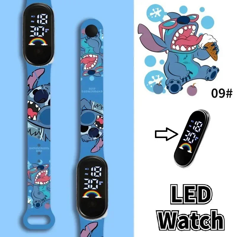 Stitch Children Watches Girls Waterproof Sport Touch Screen Watch for Women Waterproof Digital Clock Bracelet Gifts