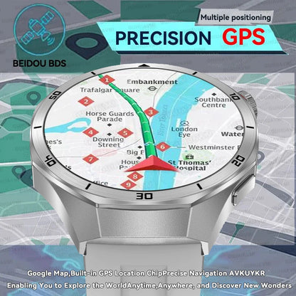 DT5 Pro Watch 32Gb Memory Local Music Bluetooth Call GPS Tracker Compass 3D Menu Bluetooth Smart Watch Men Women 2025