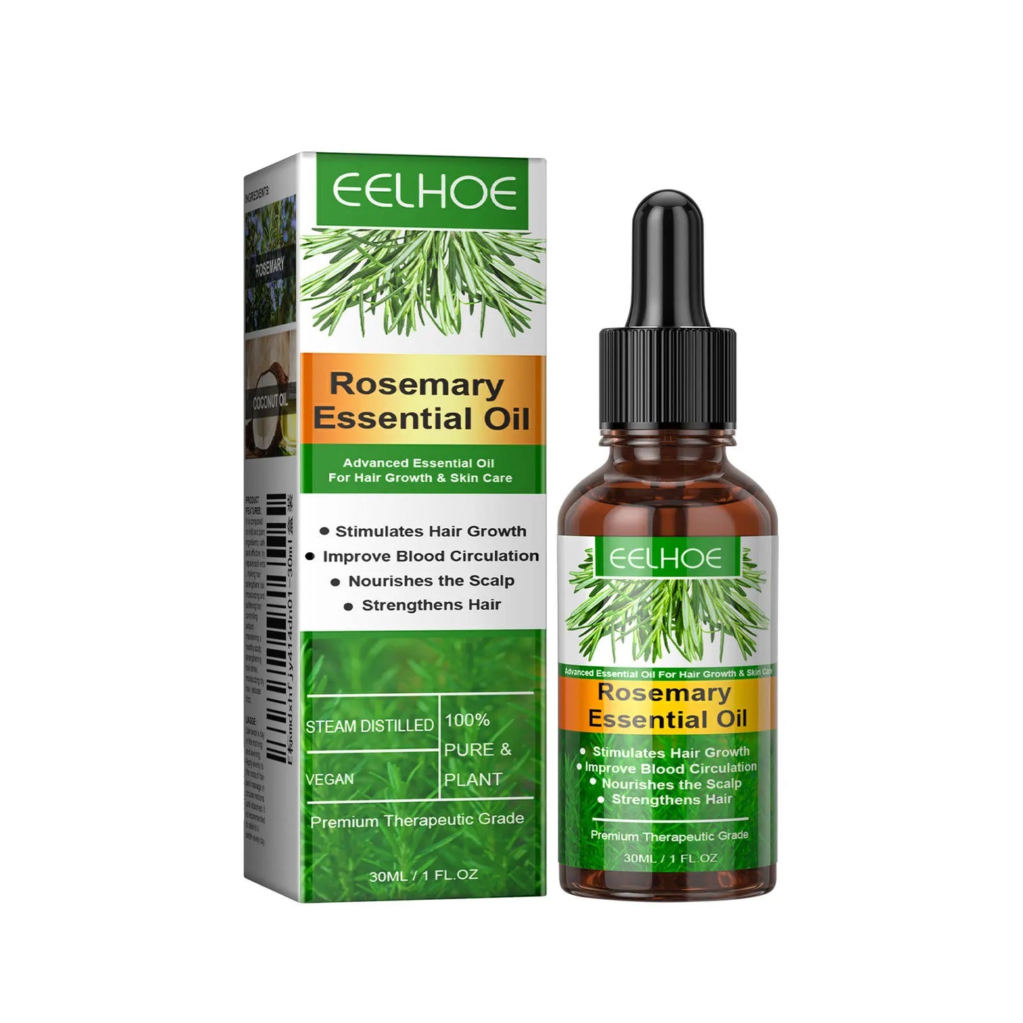EELHOE Rosemary Oil Hair Growth Products Anti Hair Loss Treatment for Damaged Hair Care Natural Organic Rosemary Essential Oil