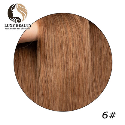 6D-1 Hair Extensions For Salon DIY 6D-1 Generation 100% Human Hair Extensions Micro Beads Blonde 60# 0.g/Strand Virgin Remy Hair