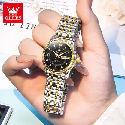 OLEVS 5513X Perfume Womens Watch Original Quartz Watch Waterproof Luminous Day Date Ladies Watches Fragrant Watch Gift New Reloj