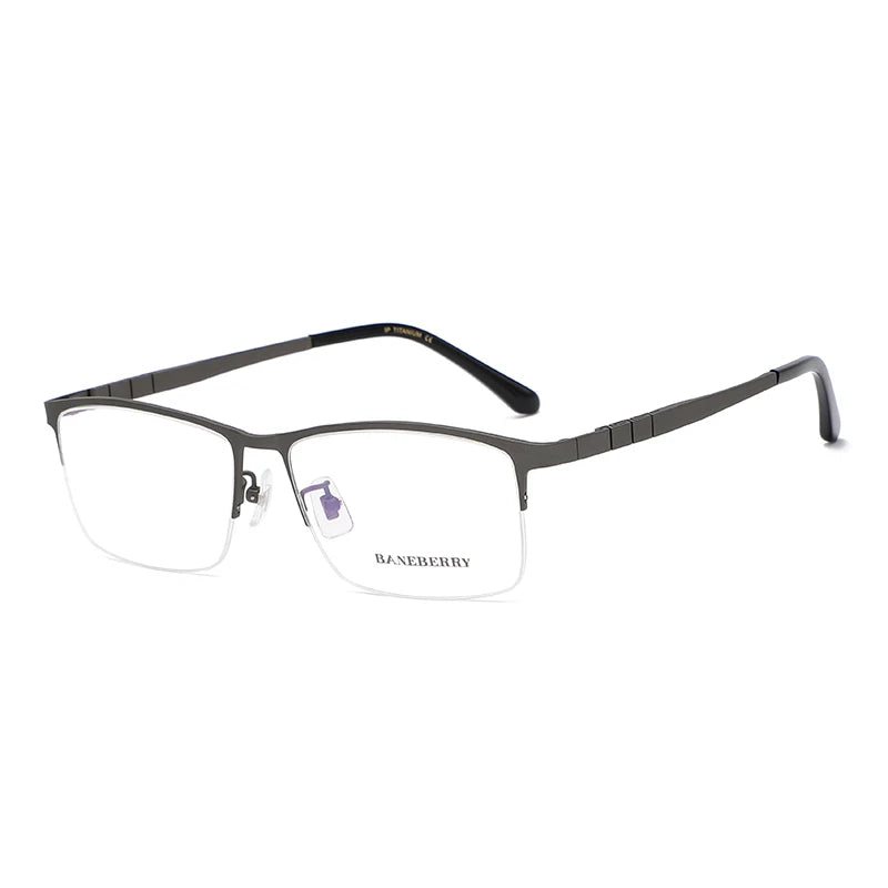 Reven Jate 71111 Optical Glasses Large Size Pure Titanium Frame Prescription Eyeglasses Rx Men Glasses Eyewear for Big Face