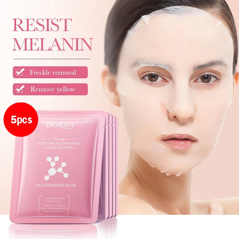 5/10pcs BIOAQUA Snail Hyaluronic Acid Retinol Face Mask skincare Moisturizing Hydrating Firming Facial Masks for Face Skin Care