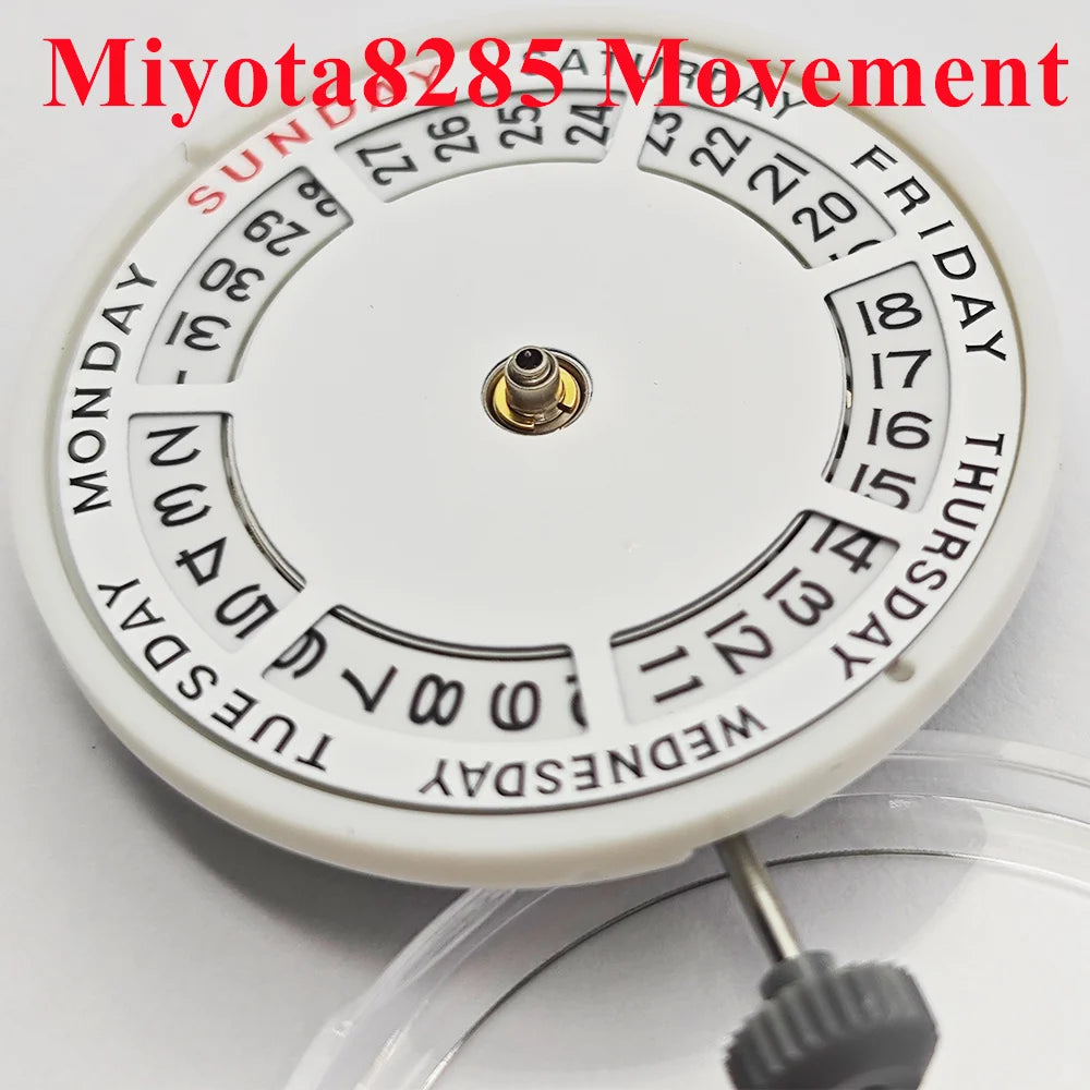 Miyota8285 Self-Winding Automatic Mechanical Movement 21 Jewels High-Precision Watch Movement Double Calendar Movement