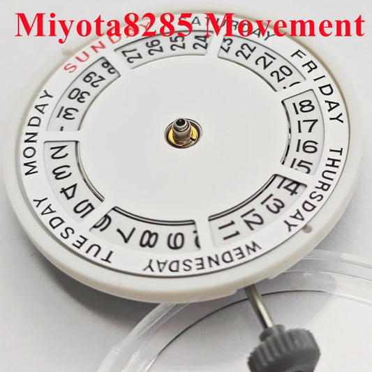 Miyota8285 Self-Winding Automatic Mechanical Movement 21 Jewels High-Precision Watch Movement Double Calendar Movement