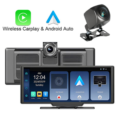 10.26 Inch Car Mirror Radio Multimedia Video Player Universal Wireless Carplay 5G Wifi BT High-performance CPU HDR QLED Screen