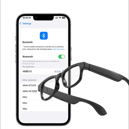 AIMB Smart Glasses AI Voice Assistant Bluetooth Call With HD Camera Fashion Glasses Outdoor Sports Sunglasses for Men Women