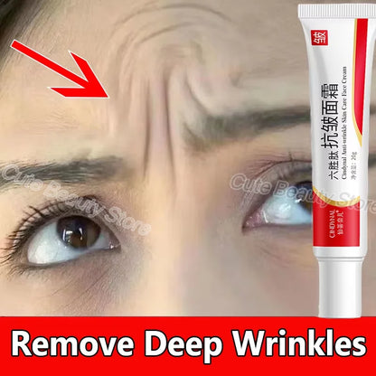 Six Peptide Wrinkle Remover Face Cream Instant Firming Lift Anti-Aging Fade Fine Lines Whitening Moisturizing Smooth Skin Care