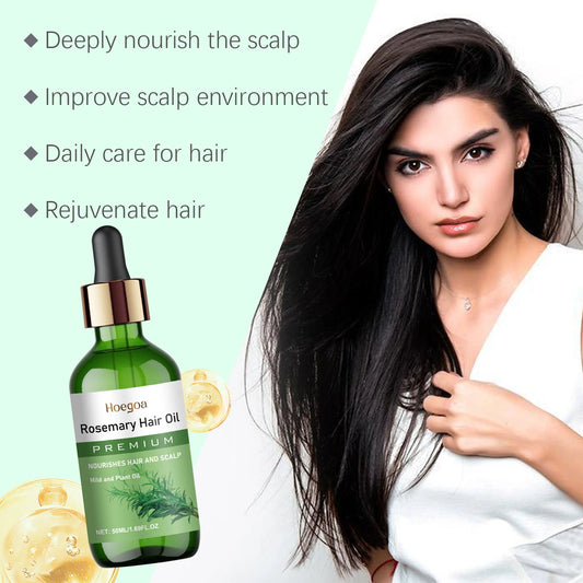 Rosemary Hair Essential Oil Scalp Hair Strengthening Oil Hair Thinning Treatment Nourishing Treatment Split Ends Dry All Types