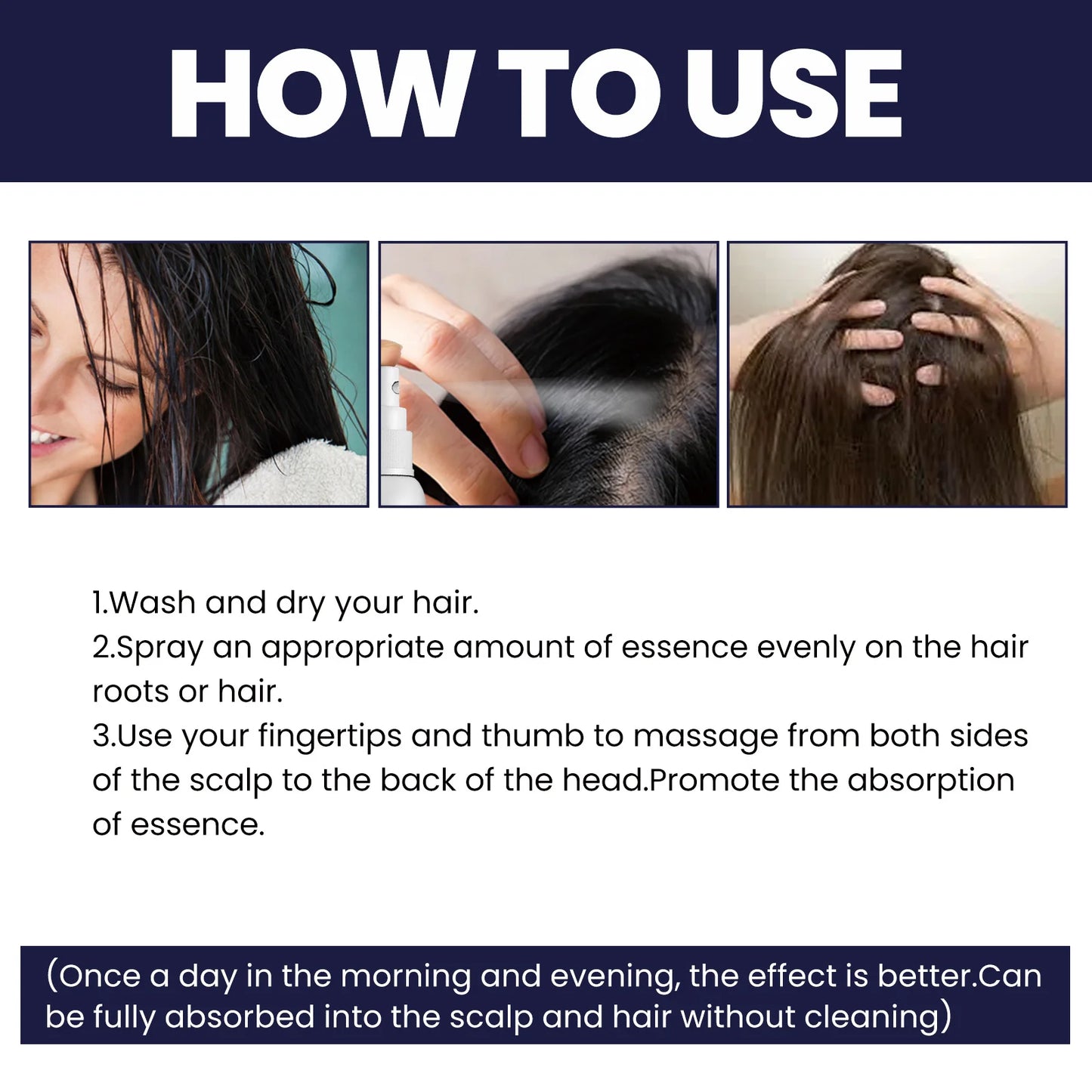 Ginger Hair Spray Promote Growth Anti Loss Improve Thin Dry Breakage Hair Nourish Root Scalp Damaged Treatment Hair Grow Spray