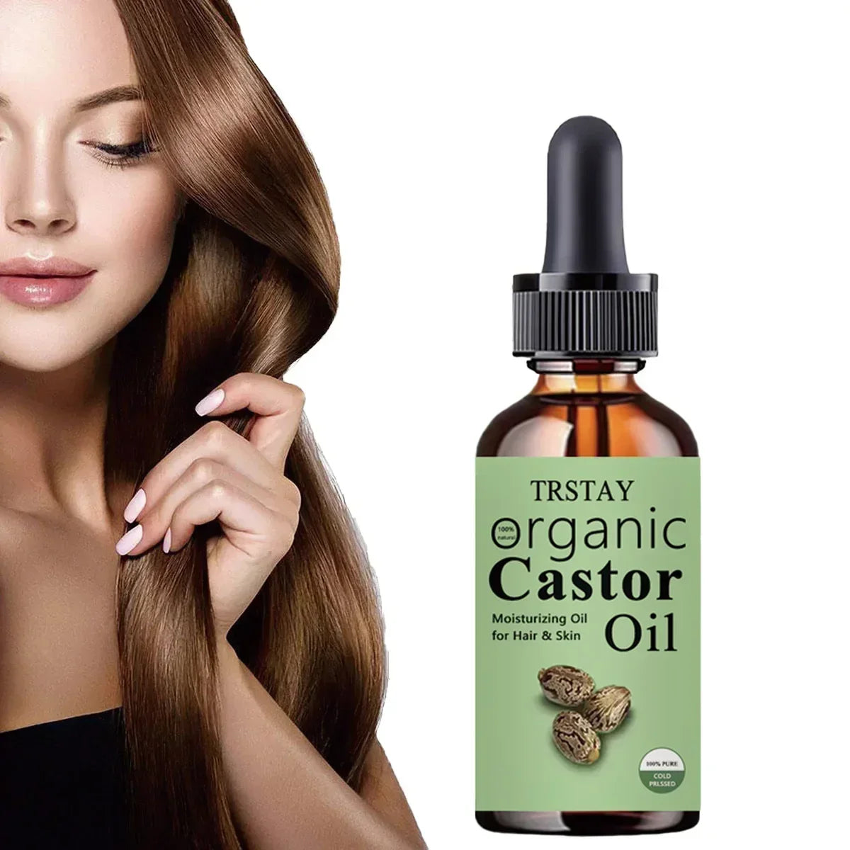 TRSTAY 100% PURE CASTOR OIL Hydrating Skin with Castor 0il Excellent Natural Skin Moisturizer