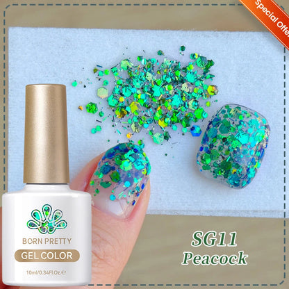 BORN PRETTY 10ml HEMA TPO FREE Mint Chocolate Cat Magnetic Gel Nail Polish Sumer Colored Ultra Shine Soak Off UV Gel Nail Art