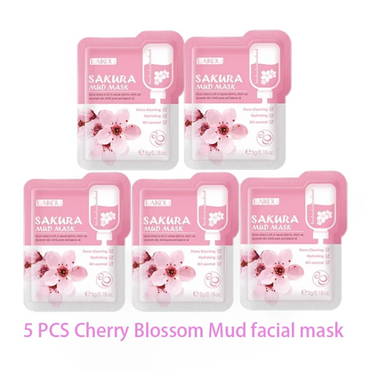 LAIKOU 5pcs Moisturizing Facial Mask Hydrating Sleeping Face Sheet Masks Repairing & Nourishing Night Face Mask Skin Care