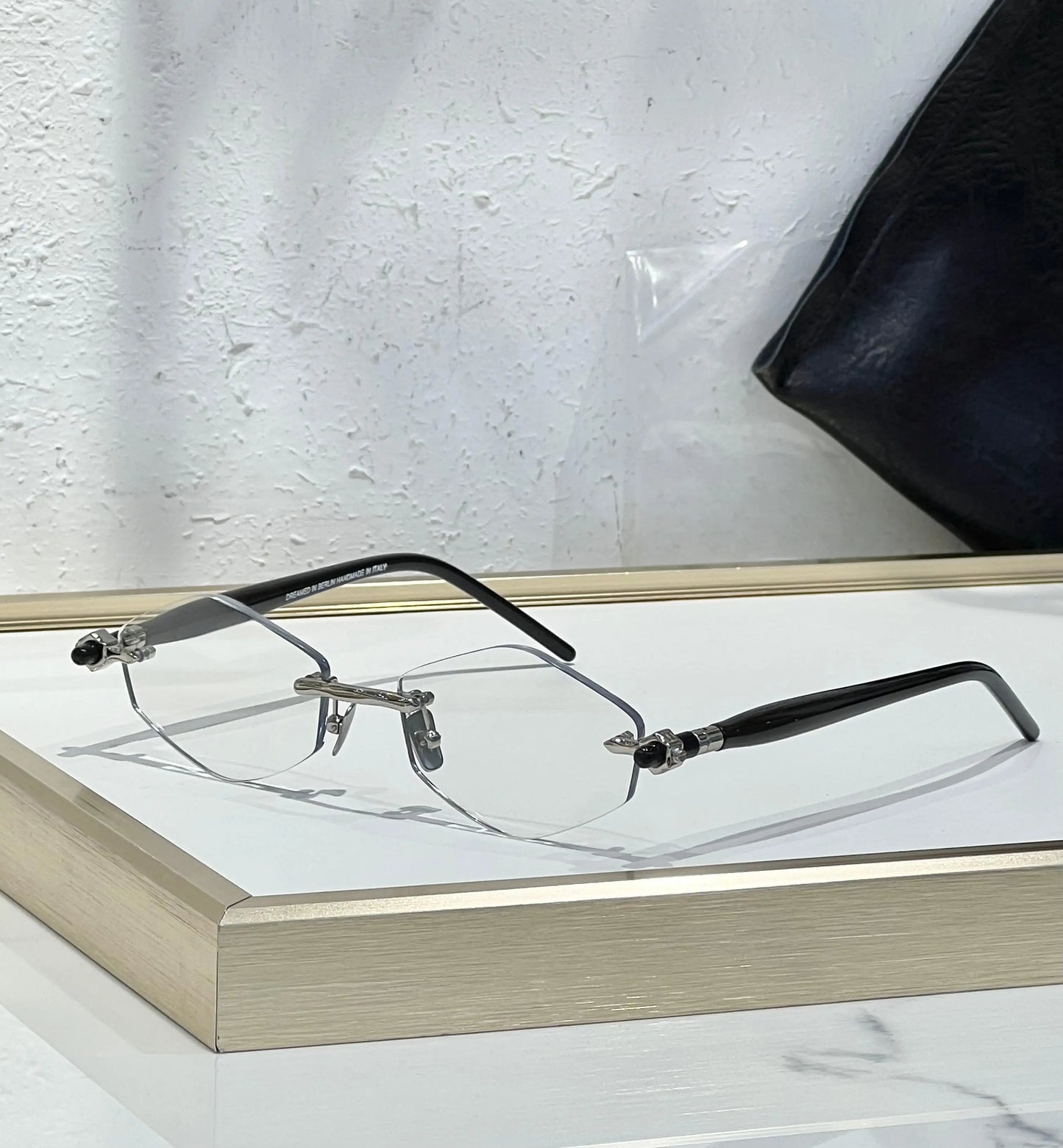 Germany Style Alloy Sunglasses Diomand Acetate Maske P60 Classical Luxury Designer Brand Solar Uv400 Rimless Sunglasses