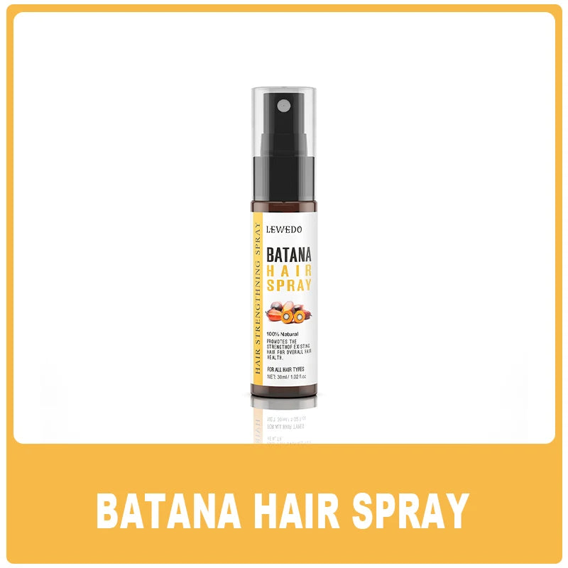 Pure Batana Hair Care Oil Thickening Spray Batana Hair Growth Spray 30ml Moisturizing Strengthens Hair Prevents Hair Loss Mask