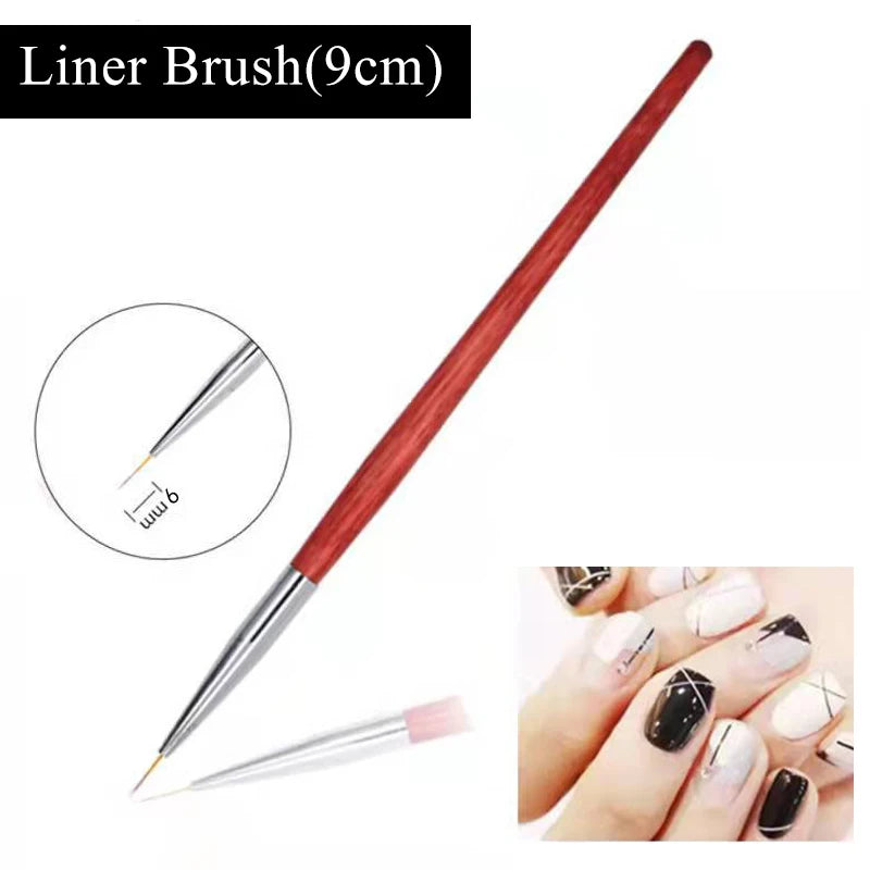1Pcs Nail Tool Poly Nail Gel Brush PickerDesign Nail Brush and Spatula Stainless Steel Gel for Nails Extension Gel Brush