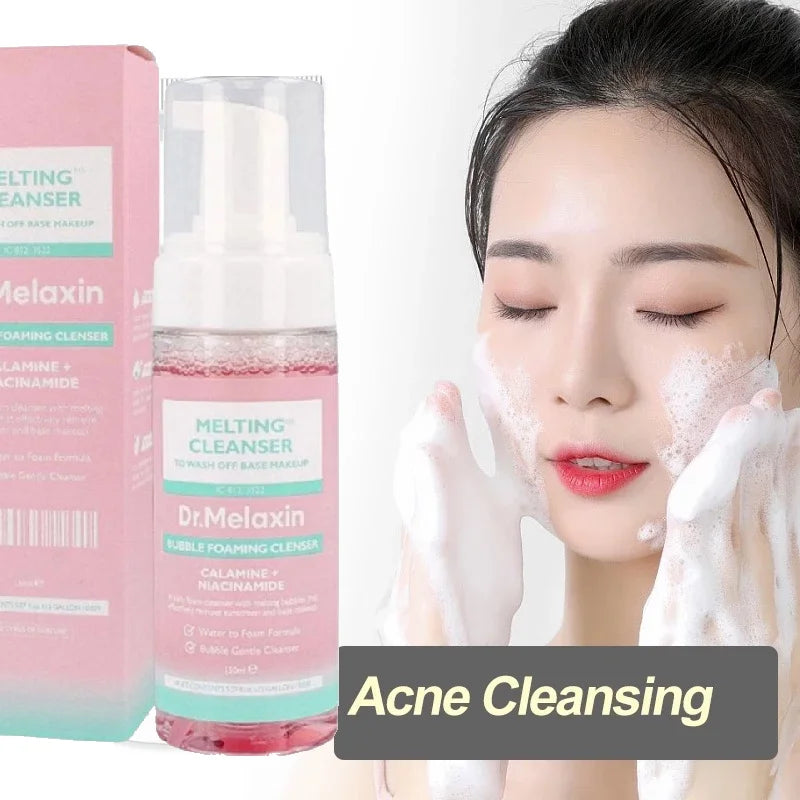 Dr.Melaxin Gentle Cleansing Milk 150ml Dense Foam Quickly Dissolves Makeup and Impurities, Suitable for Sensitive Skin