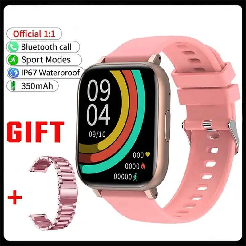New SmartWatch 1.77" Big Color Screen Full Touch Custom Dial Smart Watch Bluetooth Call with App Support Smart Watch Women Men