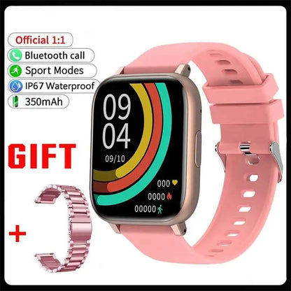 New SmartWatch 1.77" Big Color Screen Full Touch Custom Dial Smart Watch Bluetooth Call with App Support Smart Watch Women Men