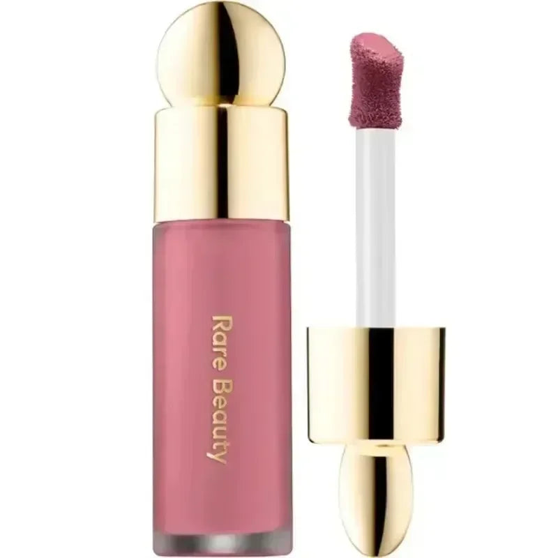 New Fashion ROSE BEAUTY Setting Powder With Mirror Liquid Blush Moisturizing Dual-use Waterproof Lip Glaze Rouge Smooth Makeup