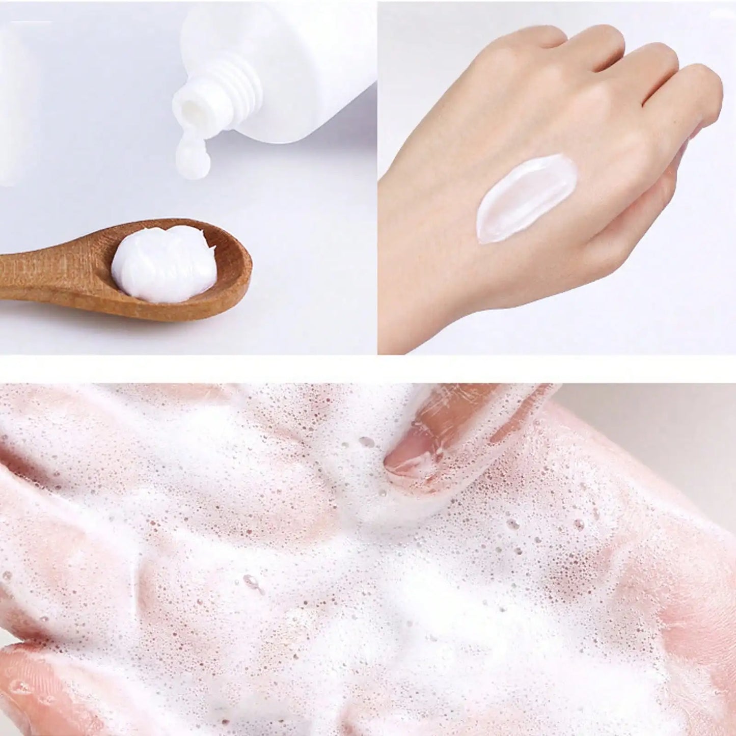Amino Moisturizes Acid Facial Cleanser Deeply Cleans Dirt Controls Oil Enriches Foam