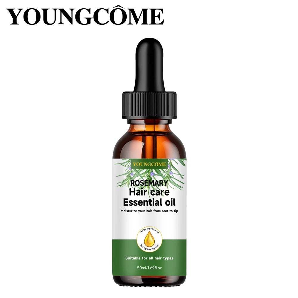 YOUNGCOME Rosemary hair care essential oil, Nourishes Improves Frizz Prevents Hair Loss Hair Care Scalp Treatment Anti Dandruff