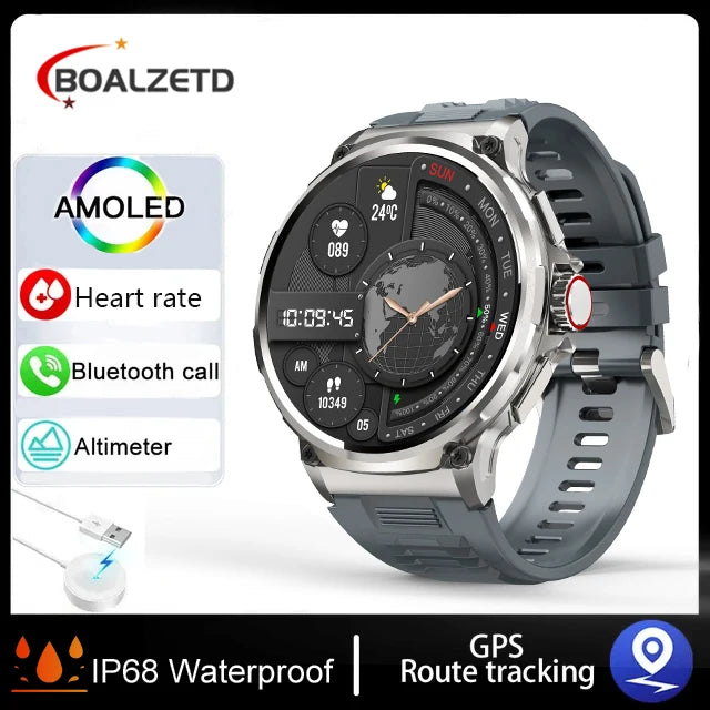 2025 New 1.85inch Smart Watch Men Ultra 710mAh Large Battery Bluetooth Call 400+ Watch Faces Sport Outdoor Waterproof Smartwatch