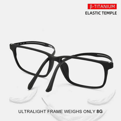 UVLAIK TR90 Titanium Square Glasses Frame Women Men Fashion Myopia Eyewear Urltralight Optical Prescription Eyeglasses Frame