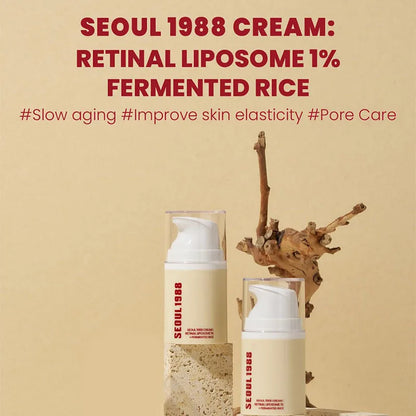Seoul 1988 Eye Cream, Retinol Serum, Anti-Wrinkle, Anti-Aging, Skin Elasticity, Pigmentation, Niacinamide, Korean Skincare