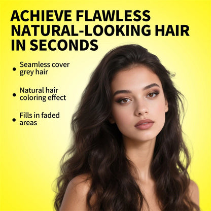 Mini Hairline Shadow Powder Waterproof Instant Hairline Powder Black Root Cover Up Hair Concealer Double Ended Makeup Brush