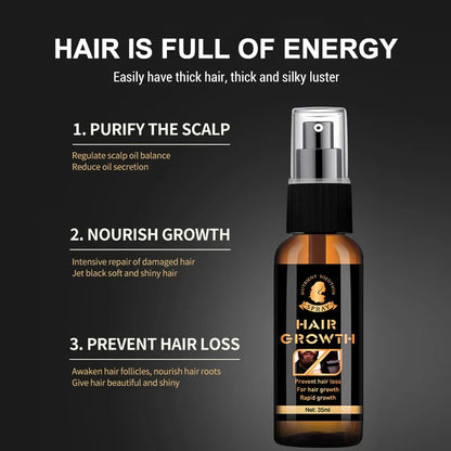 Beard Growth Serum Spray Hair Growing Essential Oil Fast Styling Thicker Longer Fuller Beard Softening Moisturizing Beard Liquid