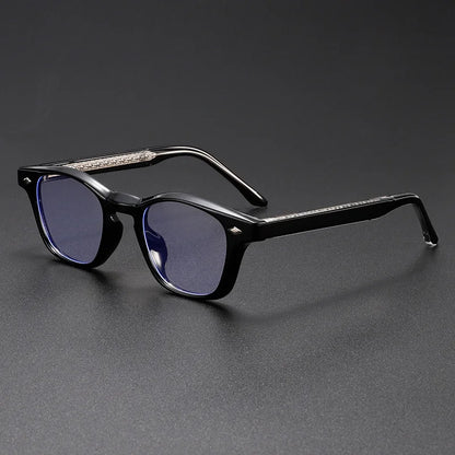 UVLAIK Retro Lightweight Eyewear Frames Men Fashion Square Small Frame Eyeglasses Women Classic Anti Blue Light Glasses Unisex