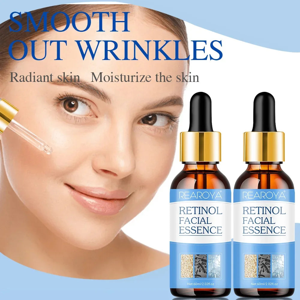 60ml Retinol Serum For Shrinking Pores Anti-aging Brightening Moisturizing Essence Firming And Repairing Skincare Product