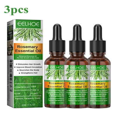 EELHOE Rosemary Essential Oil Nourishes Repairs Improves Frizz Prevents Hair Loss Eliminates Itching Thinning Damaged Hair Care