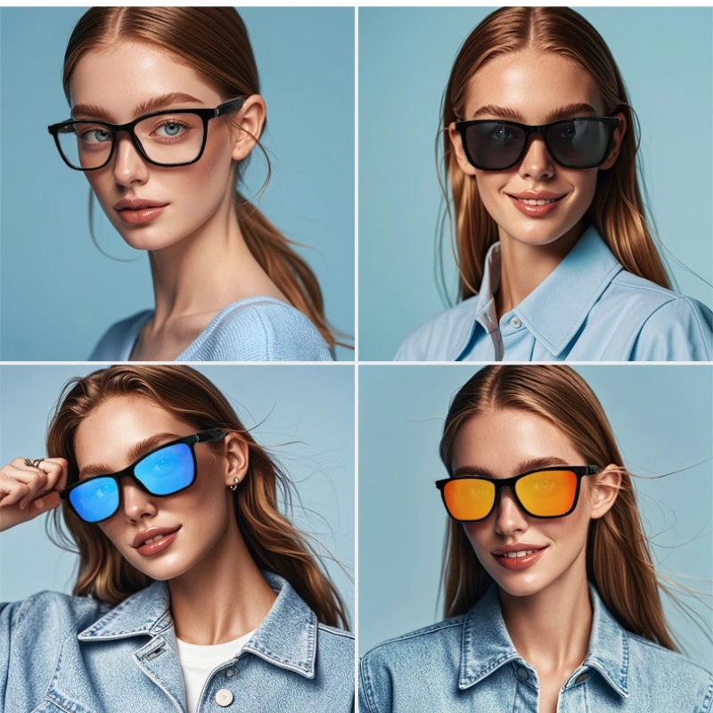 GS05 Upgrade Smart Glasses With Camera Video Recording AI  Photo Recognition Bluetooth Call Translation Voice Assistant Glasses