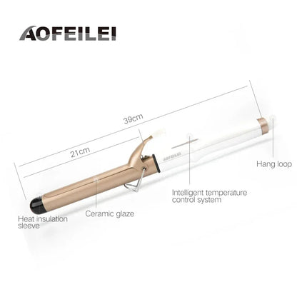 2025 New Electric Hair Curler with LCD Screen Digital Curling Iron Hair Curlers Irons 19-38mm Professional Curling Iron Curler