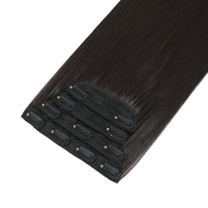 24Inchs Clips in Hair Extensions Long Straight Hairstyle Synthetic Blonde Black Hairpieces Heat Resistant False Hair