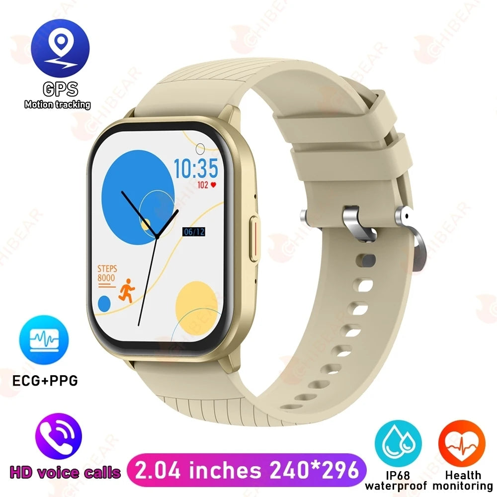 2025 New For Xiaomi Huawei Samsung Smart Watch Men Women Heart Rate Blood Pressure Fitness Tracker Bluetooth Call Smartwatch Man