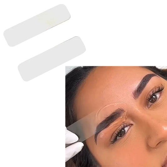10Pcs Clear Plastic Rectangle Strips for Applying Aloe Vera Gel Tattoo Anesthesia Cream Detail Slides PMU Accessories Suppllies