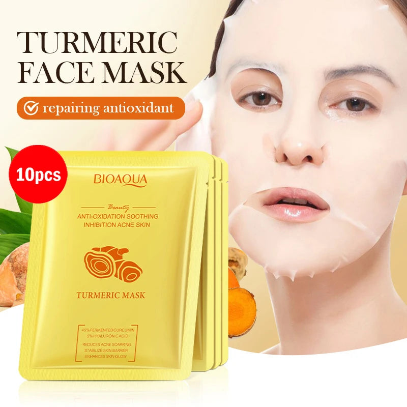 5/10pcs BIOAQUA Snail Hyaluronic Acid Retinol Face Mask skincare Moisturizing Hydrating Firming Facial Masks for Face Skin Care