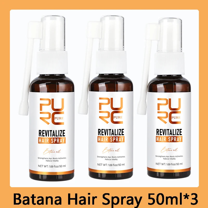 PURC Batana Oil Hair Growth Spray Hair Loss Treatment for Men Women Nourishing Hair Roots Thickening Hair Care Products