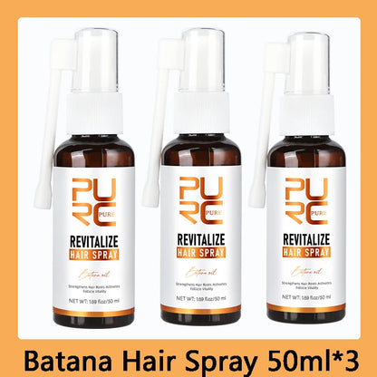 PURC Batana Oil Hair Growth Spray Hair Loss Treatment for Men Women Nourishing Hair Roots Thickening Hair Care Products