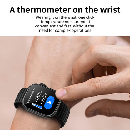 Man Smart Watch Flashlight Temperature Monitor Bluetooth Call Smartwatch Fitness Clocks Waterproof Watches for Women Xiaomi 2025