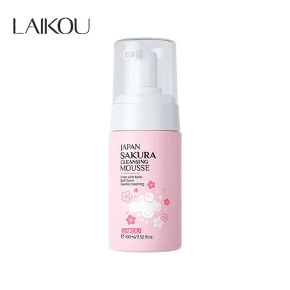 LAIKOU Cherry Blossom Women Facial Cleanser  Face Korean Skin Care Products Original Products 100ml