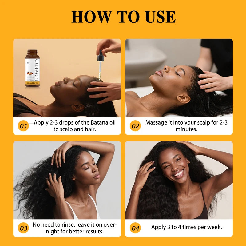 Hair Growth Essential Loss Batana Oil Regrowth Strengthen Roots Hair Care Oil Hair Nourishes Scalp Improve Scalp Circulation