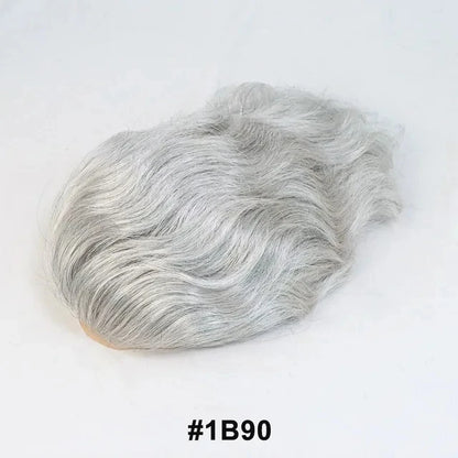 Human Hair Toupee For Men Thin Skin PU 8*10 Straight Hair Mens Wigs T4/613 Blonde Hair Replacement For Men Human Hair System