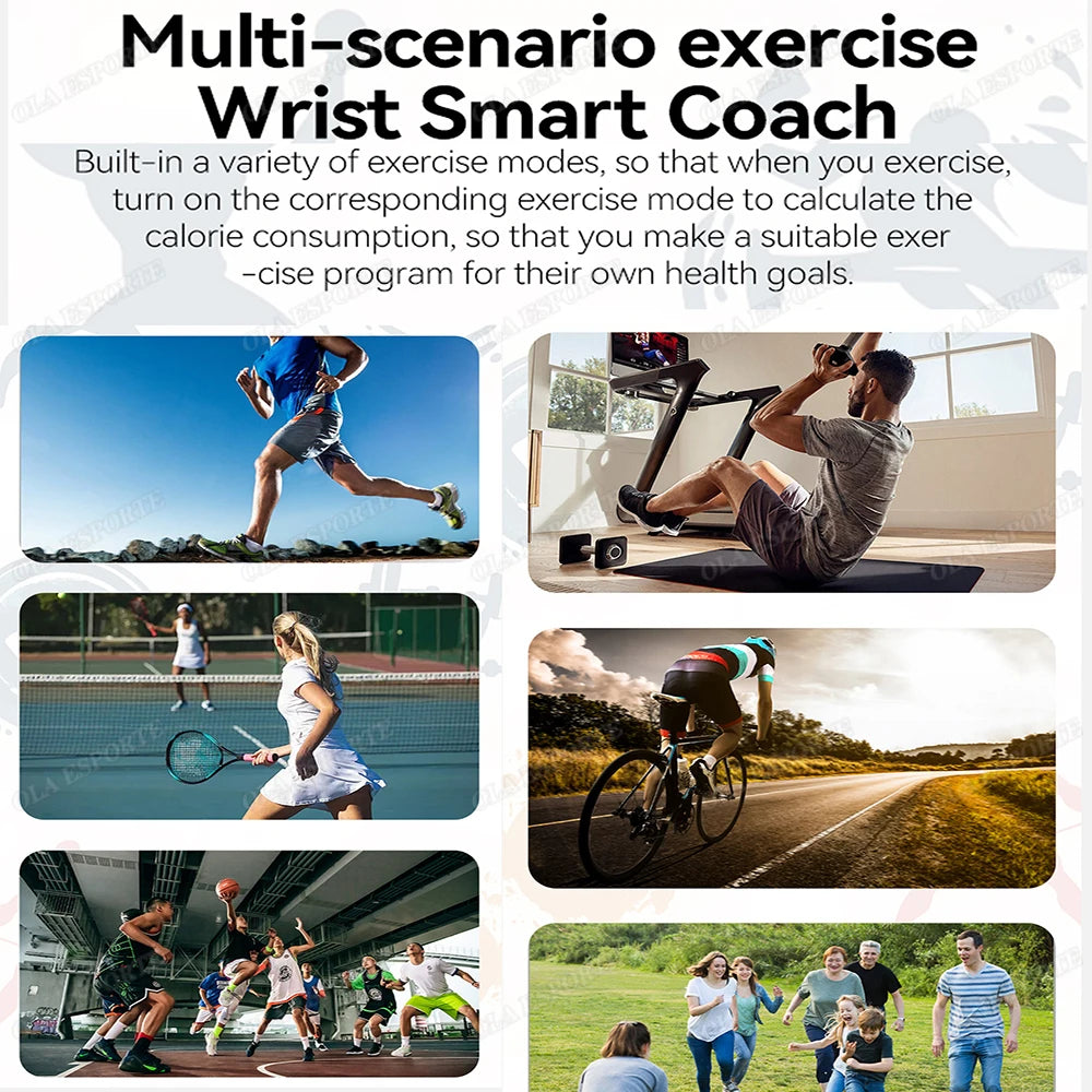 2025 Smart Bracelet Women Sport Smartwatch Men Heart Rate Sleep Monitoring Waterproof Fitness Smart Watch Ladies For Android IOS